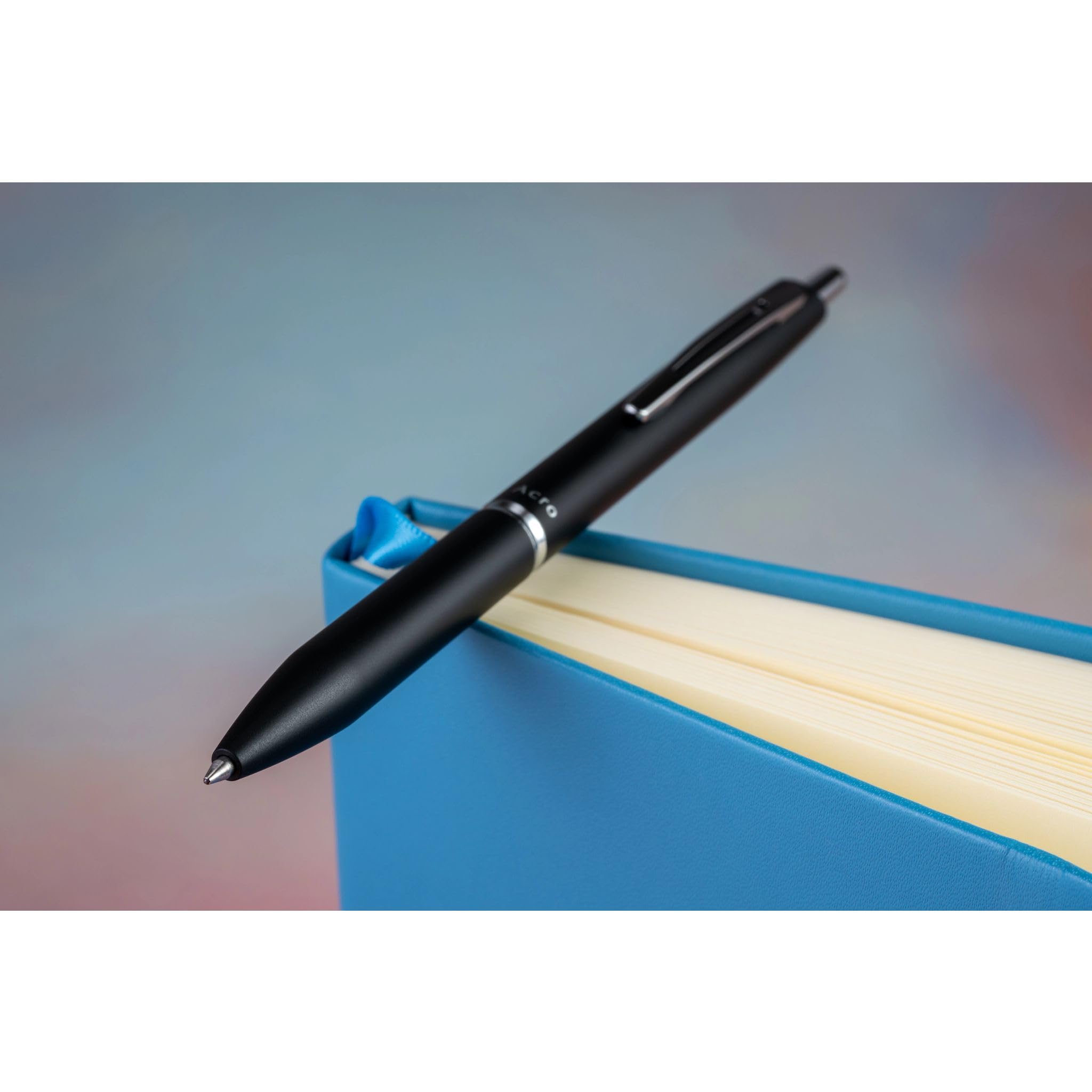 PILOT Acroball 1000 Ultra-Premium Refillable & Retractable Ball Point Pen, Black Barrel, Fine Point, Black Ink, Single Pen (13635) - Image 5