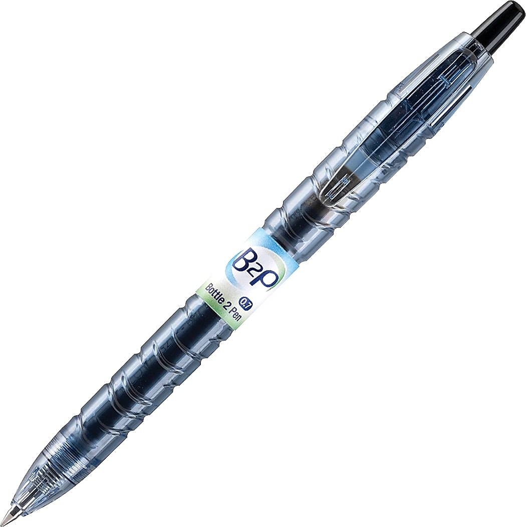PILOT B2P - Bottle to Pen Refillable & Retractable Rolling Ball Gel Pen Made From Recycled Bottles, Fine Point, Black G2 Ink, 12-Pack (31600) - Image 4