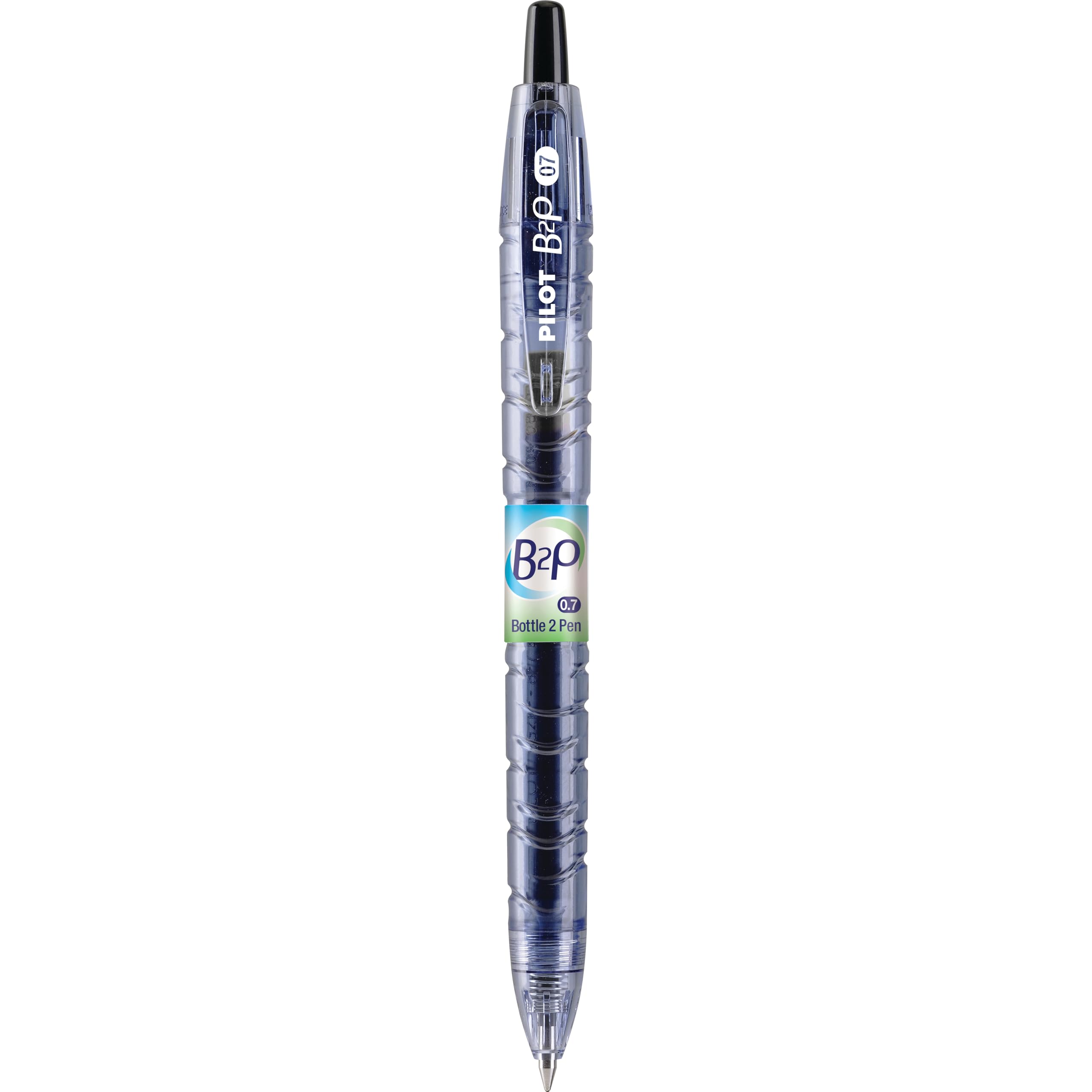 PILOT B2P - Bottle to Pen Refillable & Retractable Rolling Ball Gel Pen Made From Recycled Bottles, Fine Point, Black G2 Ink, 12-Pack (31600) - Image 5
