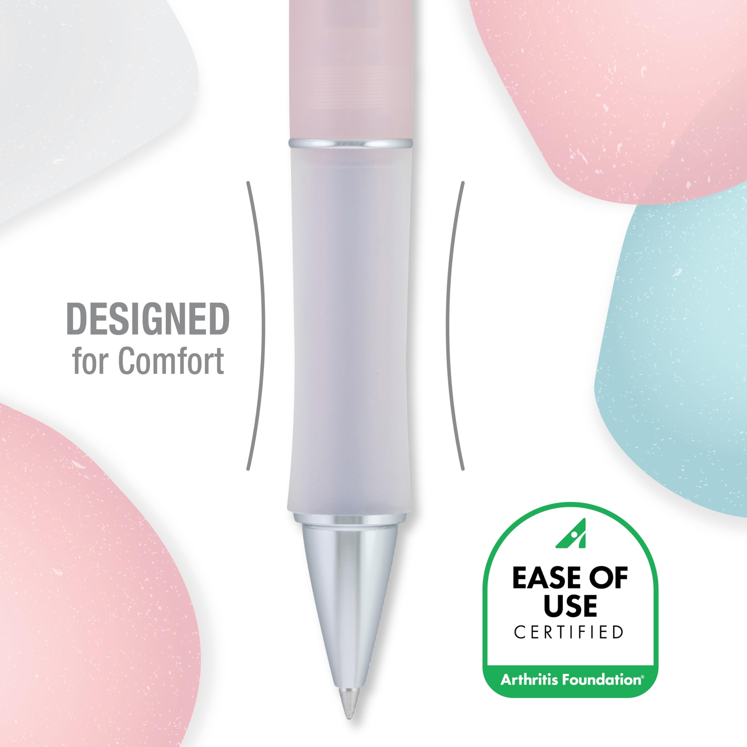 Pilot Dr. Grip Serenity Refillable and Retractable 3 Pack Gel Pens, Fine Point 0.7mm, Soft Aesthetic Barrels, Black Ink Ideal for School, Journaling & Office Writing - Image 4