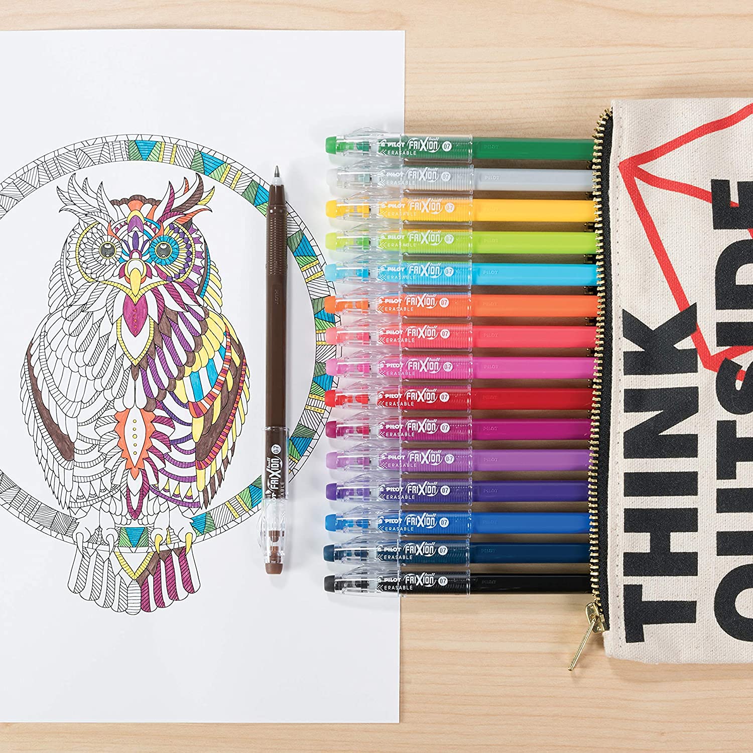 PILOT FriXion ColorSticks Erasable Gel Ink Stick Pens, Fine Point, Assorted Color Inks, 16-Pack (10367) - Image 6