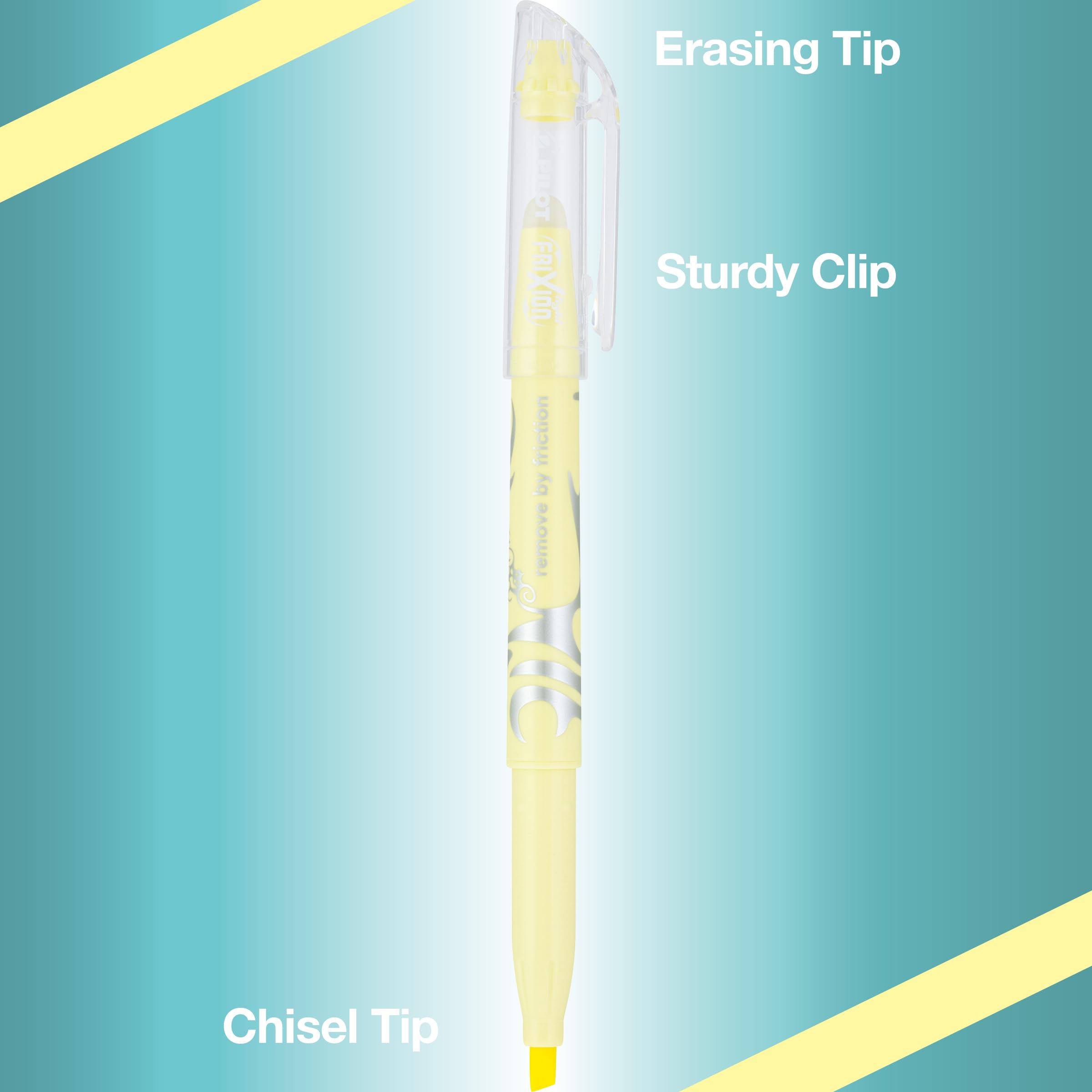 PILOT FriXion Light Pastel Collection Erasable Highlighters, Chisel Tip, Assorted Color Inks, 5-Pack (46543) - Image 3