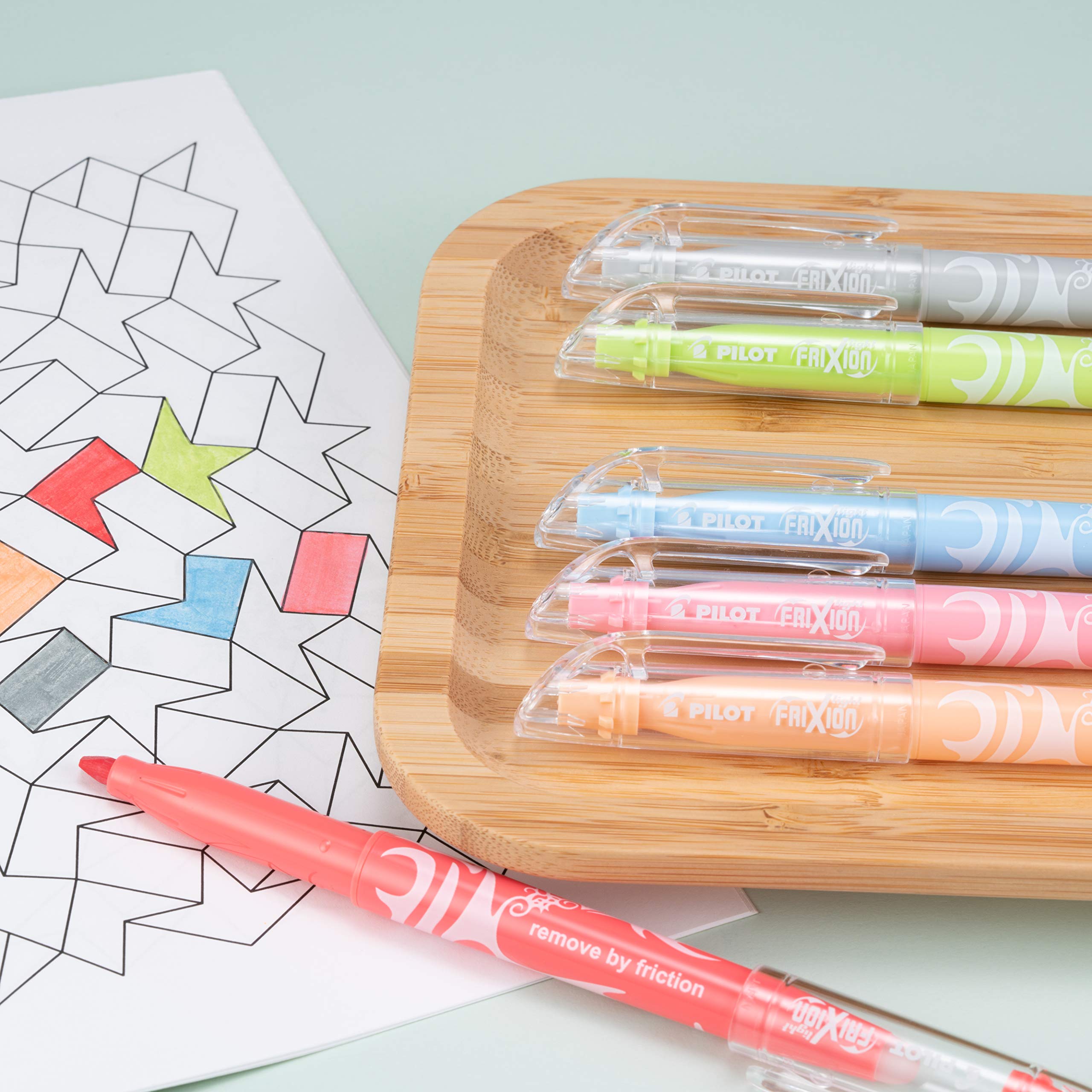 PILOT FriXion Light Pastel Collection Erasable Highlighters, Chisel Tip, Assorted Color Inks, 5-Pack (46543) - Image 7