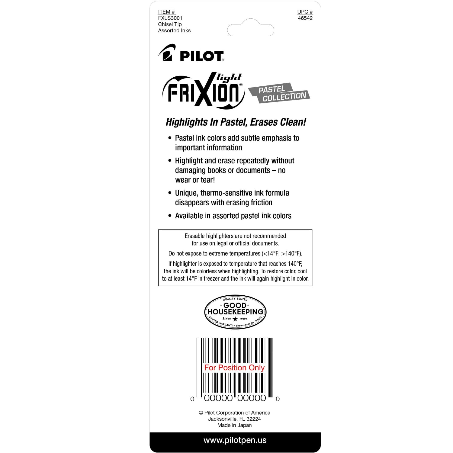 Pilot, FriXion Light Pastel Erasable Highlighters, Chisel Tip, Pack of 3, Pastel Yellow, Green & Purple - Image 4