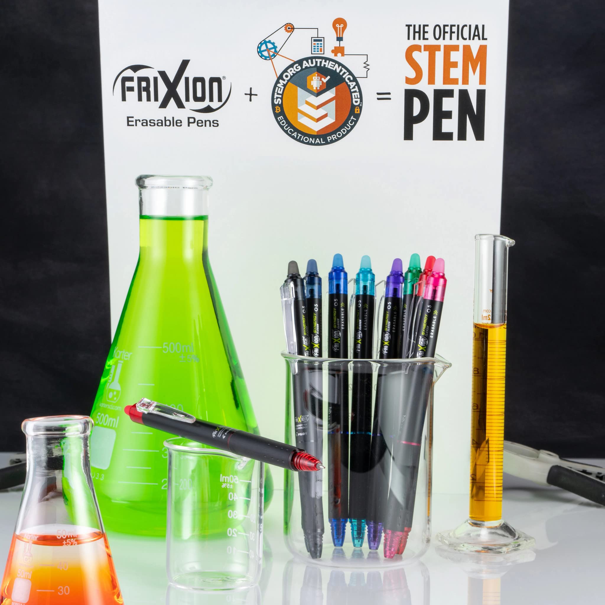 PILOT FriXion Synergy Clicker Erasable Gel Ink Pens, Extra Fine Point, Blue Ink, 14-pack (17837) - Image 7