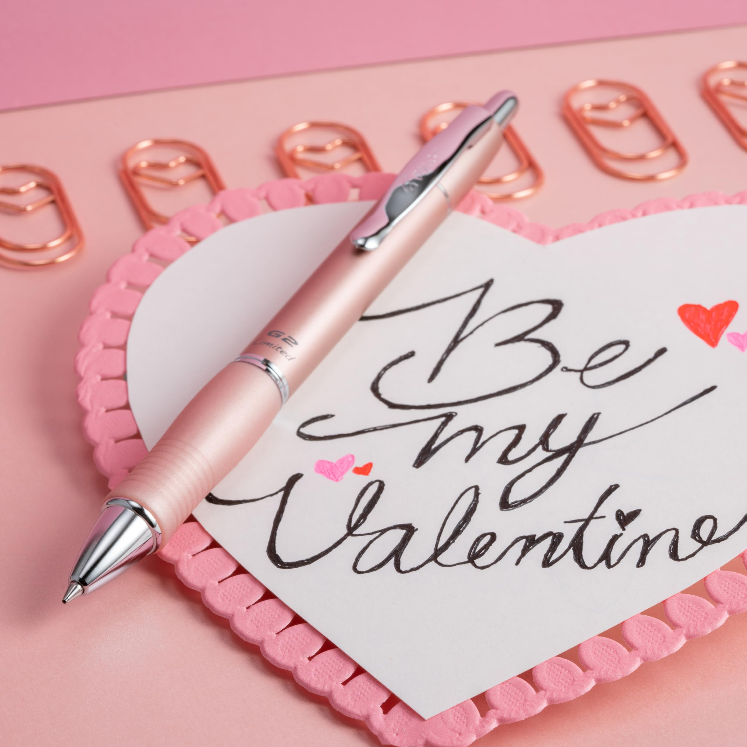 PILOT G2 Limited Refillable & Retractable Gel Pen, Fine Point, Rose Gold Barrel, Black Ink, Single Pen (31543) - Image 7