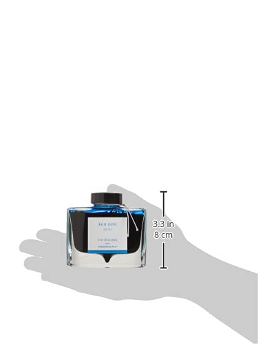 PILOT Iroshizuku Bottled Fountain Pen Ink, Kon-Peki, Deep Blue (Turquoise Blue) 50ml Bottle (69212) - Image 5