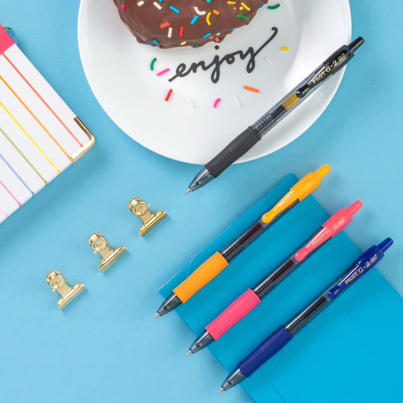 Pilot Pen G2 Black Premium Gel Ink Pens, Retractable And Refillable, Fine Point, 0.7mm, 20-Count - Image 6