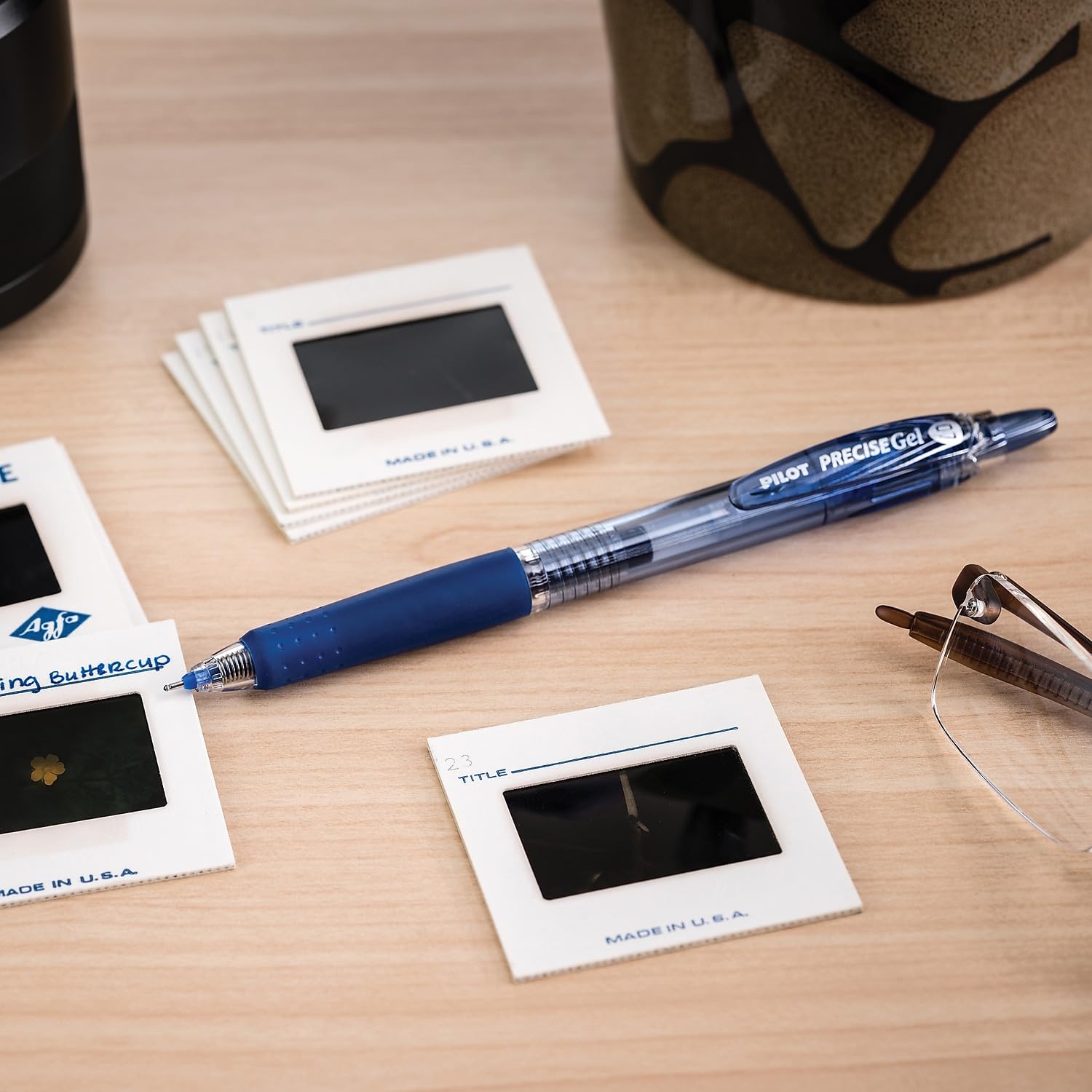 PILOT Precise Gel BeGreen Refillable & Retractable Rolling Ball Pens, Fine Point, Red Ink, 12-Pack (15003) - Image 4