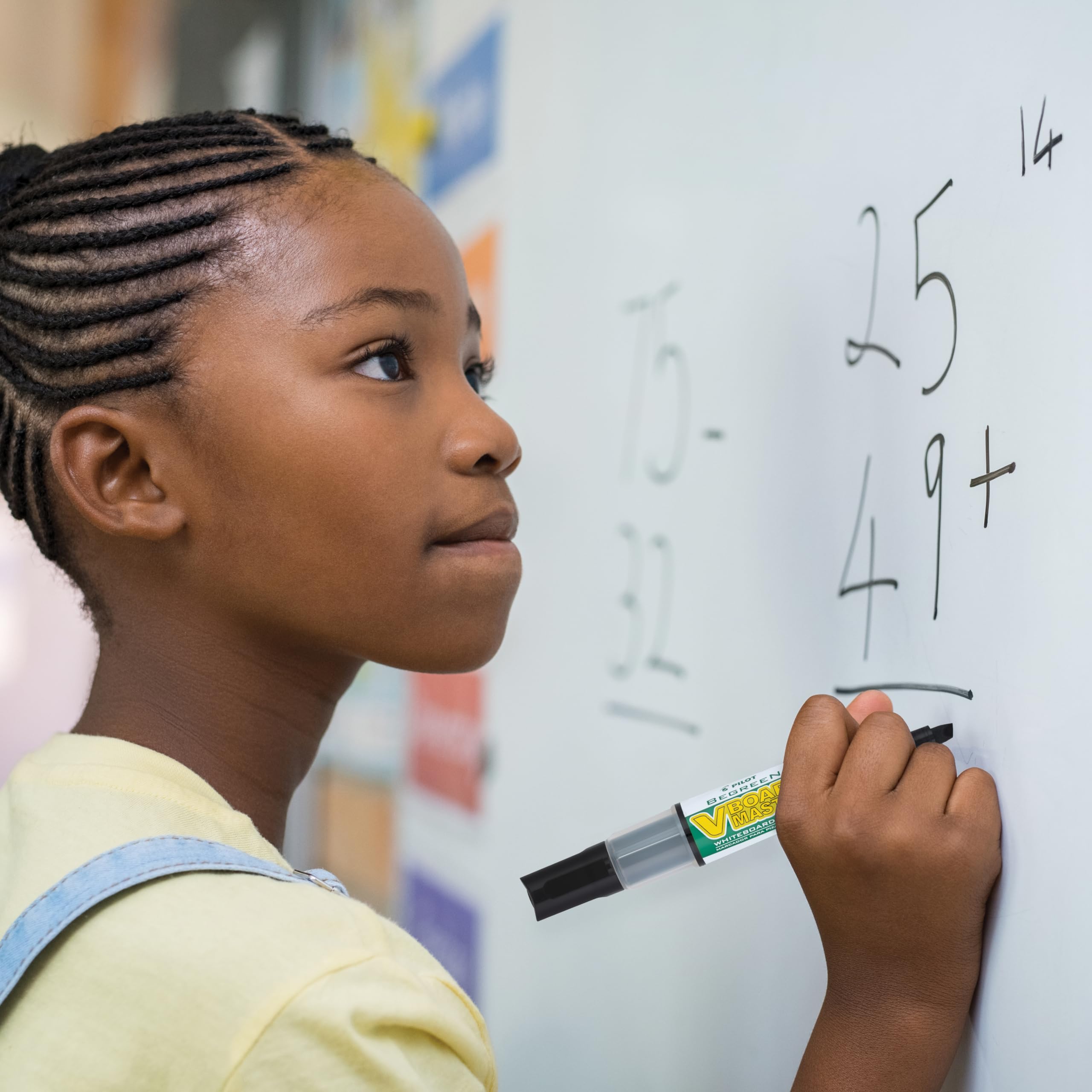 PILOT V Board Master BeGreen Refillable White Board Markers, Chisel Tip, Black Ink, 12 Count - Image 5